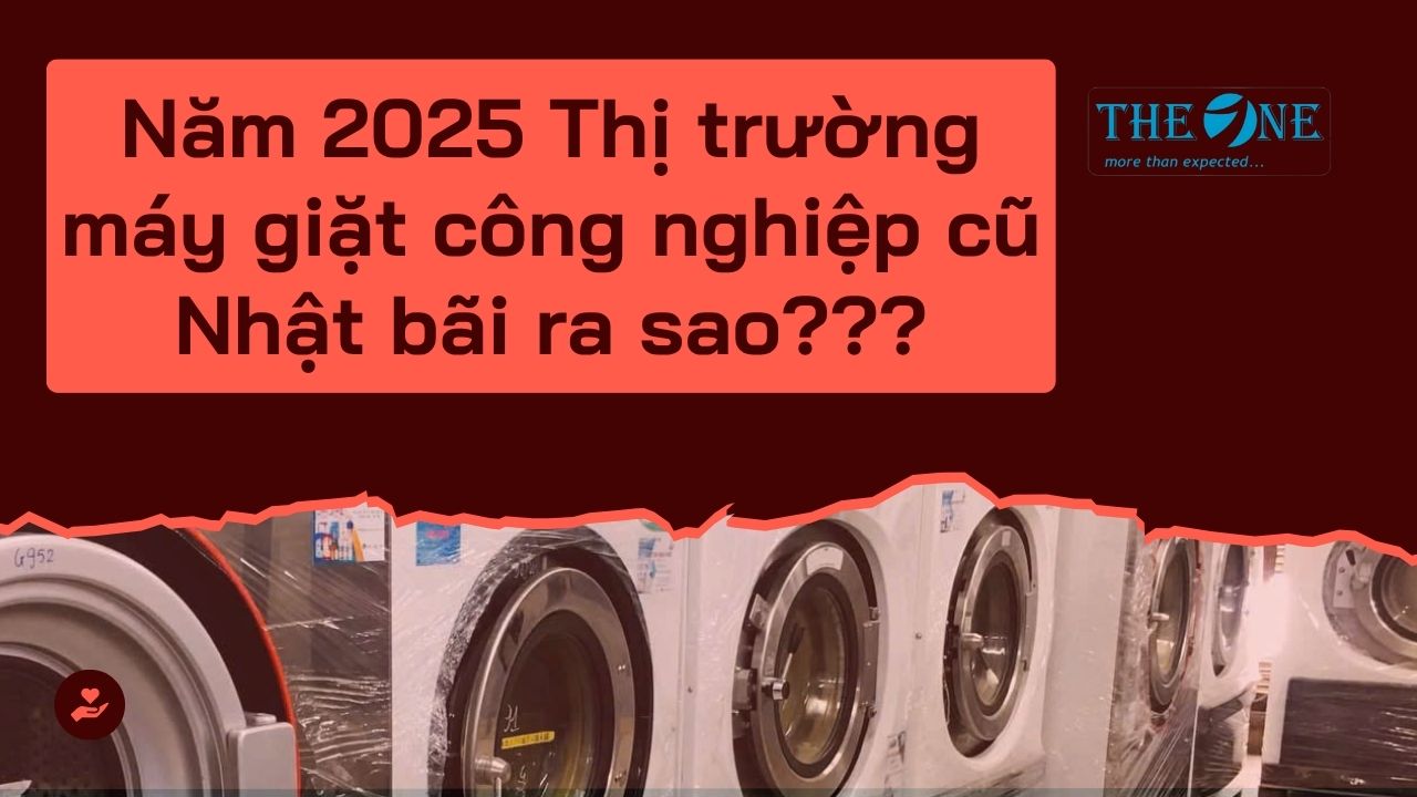 Năm 2025 Thị trường máy giặt công nghiệp cũ Nhật bãi ra sao